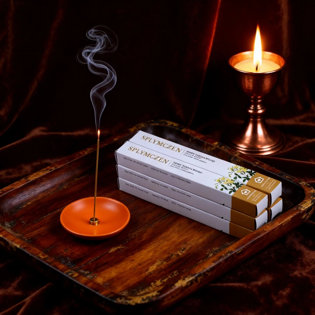 Authentic Chinese Sandalwood Incense 27cm Premium Quality - 24Pcs/91Pcs Home Air Freshener,Buddha Blessing Ceremony,Daily Use