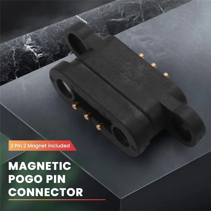 

20 пар 3-контактный подпружиненный магнитный разъем Pogo, 3 положения магнитов, шаг 2,3 мм, сквозные отверстия, мужской и женский зонд