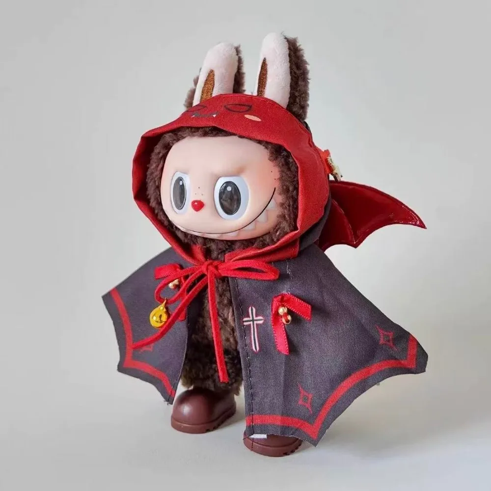 

Для Кореи Kpop Exo 3,0 Labubu Хэллоуин Тыква Дьявол Маленький Медвежонок Кукольное Платье Милое Украшение 15/17 см Кукла