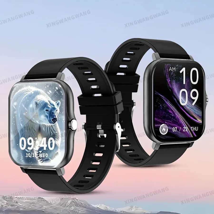 

Touch Screen Smart Watch with Call Function Black Calorie Counter, Message Notifications Durable Alloy Case Ideal Holiday Gift