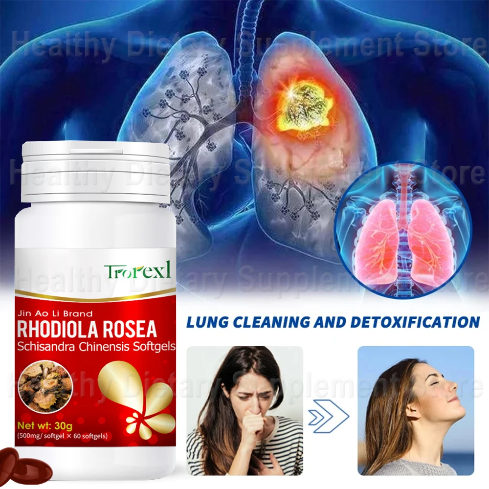 Lung Cleanse Detox Pills Support Respiratory Health Mucus Remove Quit Smoking Easy Asthma Relief Altitude Sickness Vegan Capsule