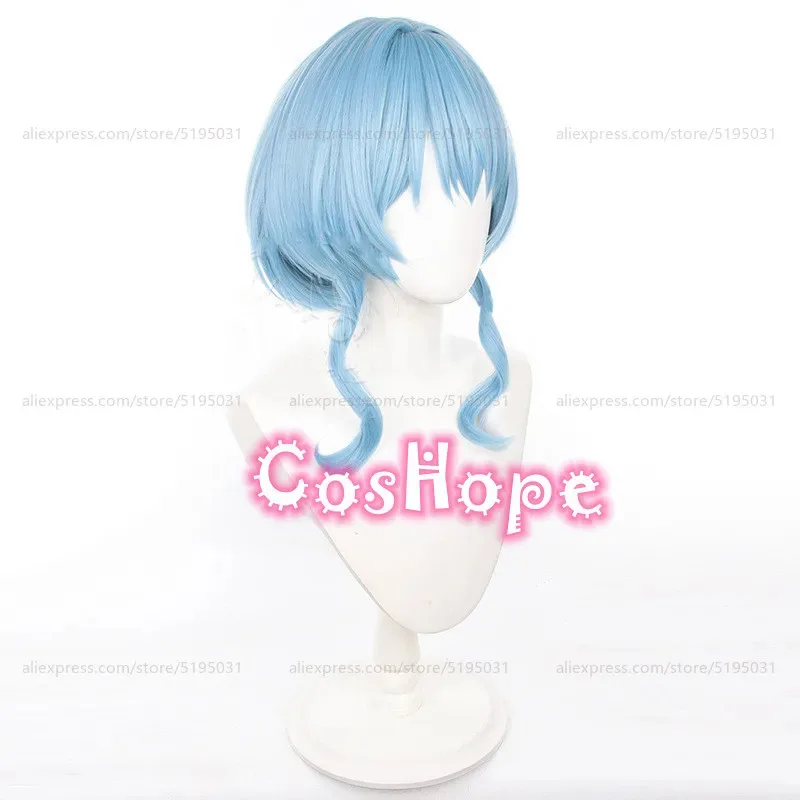 فيلهاز شعر مستعار تأثيري شعر مستعار أزرق تأثيري أنيمي تأثيري مقاومة للحرارة بيروكات صناعية