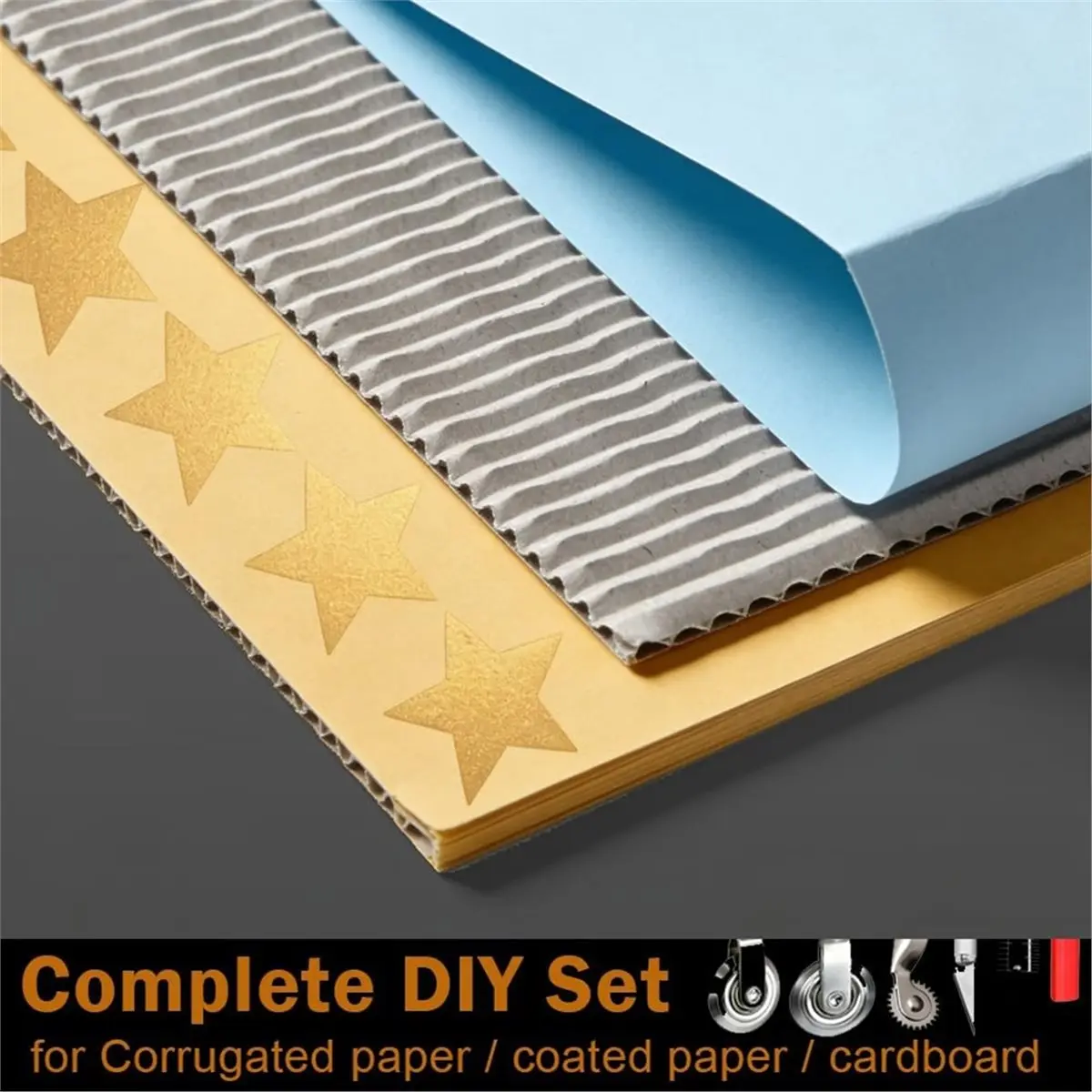 

ABPP 6 Pack Cardboard Scoring Tool Kit- for DIY Packaging,Bookbinding,Paper Crafts-Tear-Free Folds on Corrugated/Craft Paper