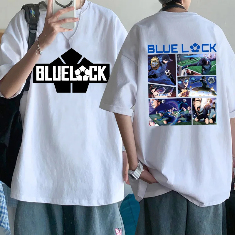 Hot New BLUE LOCK Cool Graphic Printed T-Shirt Men's Street Fashion High Quality T-Shirt Shirt