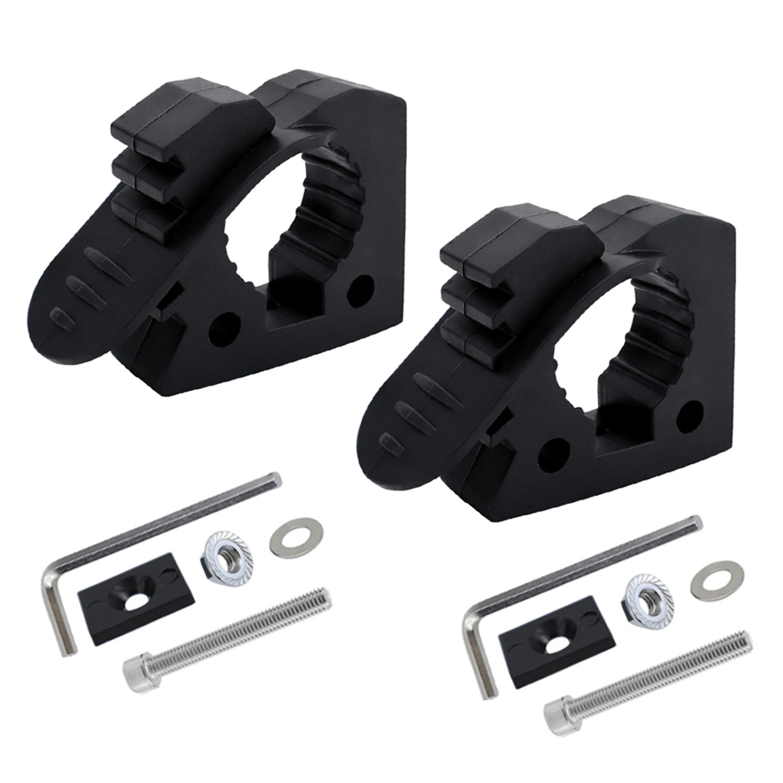 

2x Quick Release Rubber Clamp Mount Kit Clamp For Trucks UTV ATV 4X4 Parts Roof Rack Shovel Holder