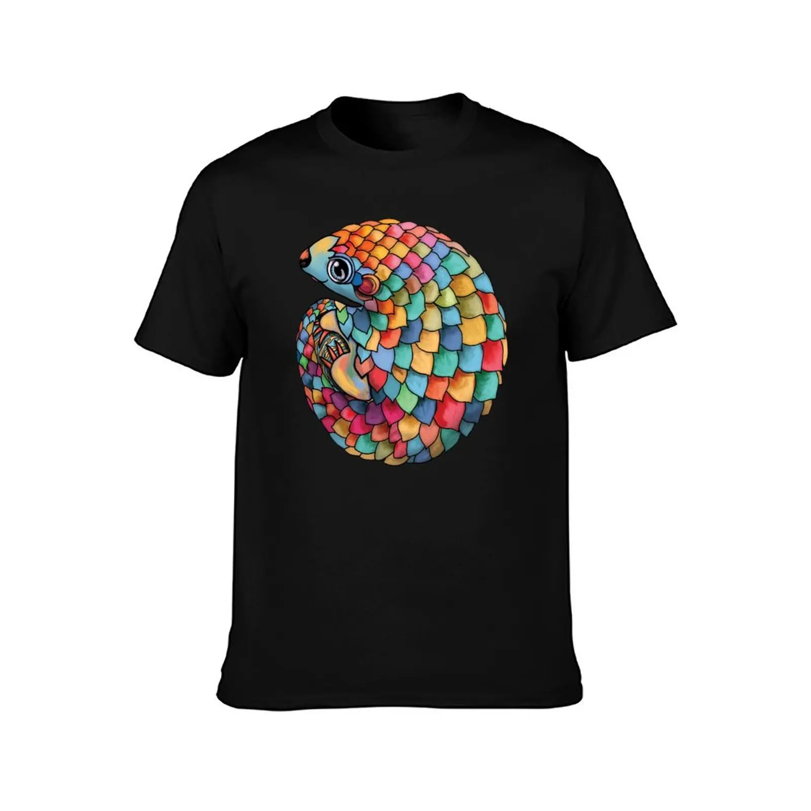 Rainbow Pangolin T-Shirt Holiday Vacation Tee Shirt