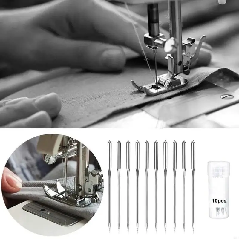 J1HF 60Pieces Household Sewing Needle Multipurpose Sewing Machine Part Alloy Texture for Crafting Repairs and Projects