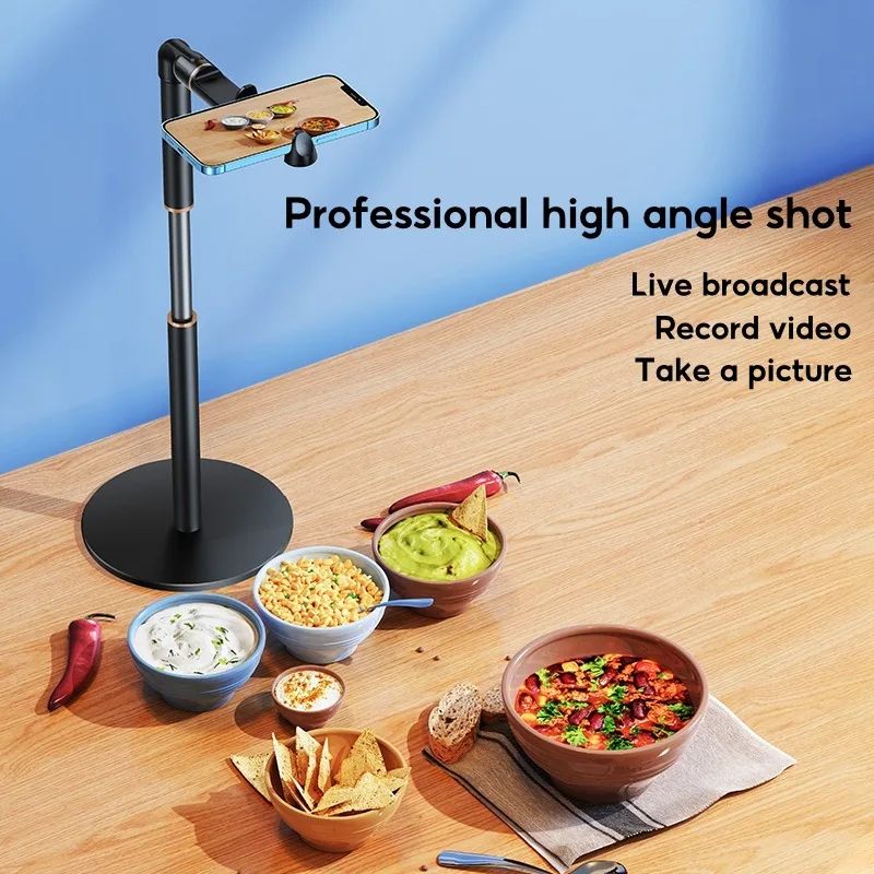 Suporte de telefone eary para mesa flexível ajustável suporte multifuncional para gravação de vídeo compatível com dispositivos de 4.7-7 polegadas