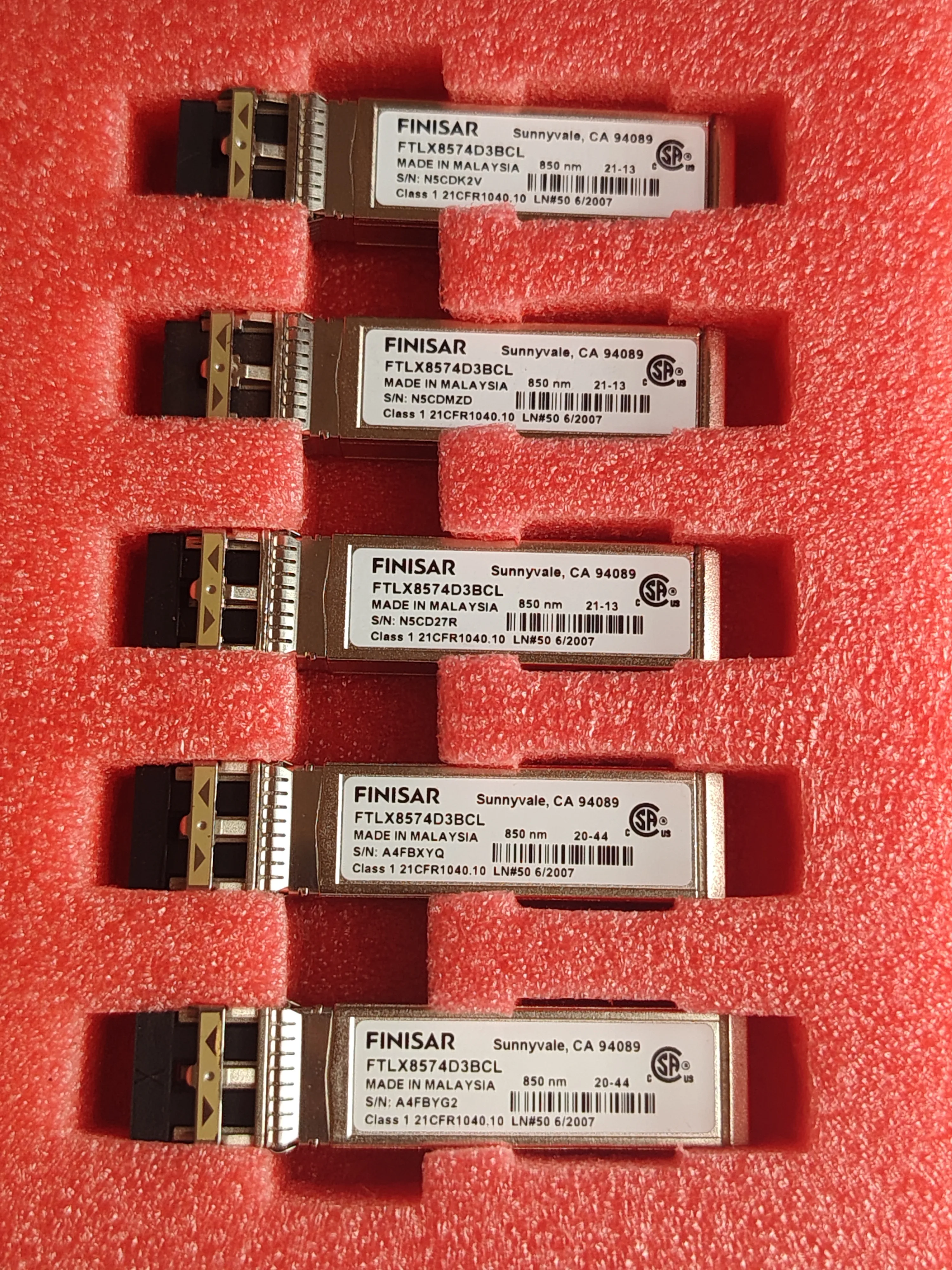 FINISAR SFP+ Module 10Gb/FTLX8574D3BCL/10G SR 850NM 400M LC SFP+ Switch Network/10g Sfp Fiber Switch/10g Transceiver
