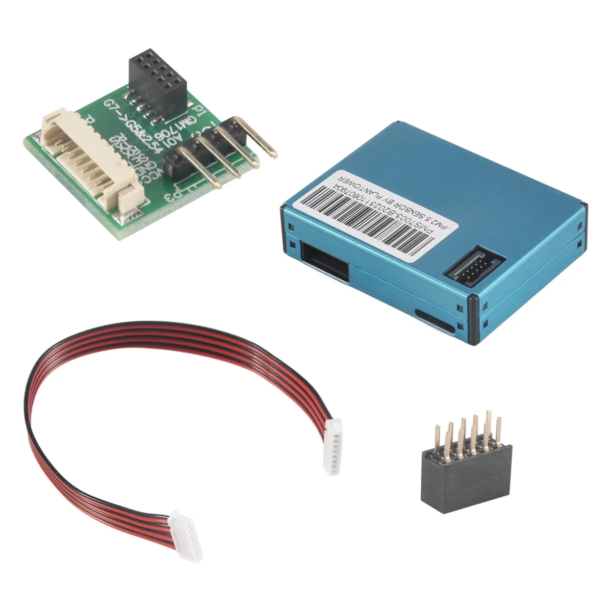 SENSOR debu PM2.5, PM2.5 Sensor debu PMS7003 / G7 bentuk tipis SENSOR PM2.5 (papan Transfer Inculd + kabel)