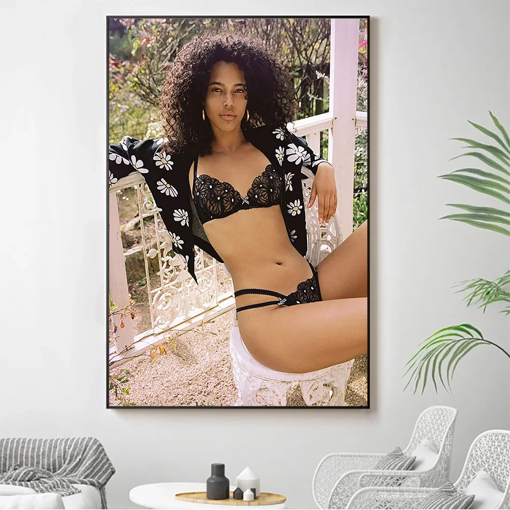 Silk Cloth Wall Poster Ruby H Campbell Sexy Model Star Art Home Decoration Gift