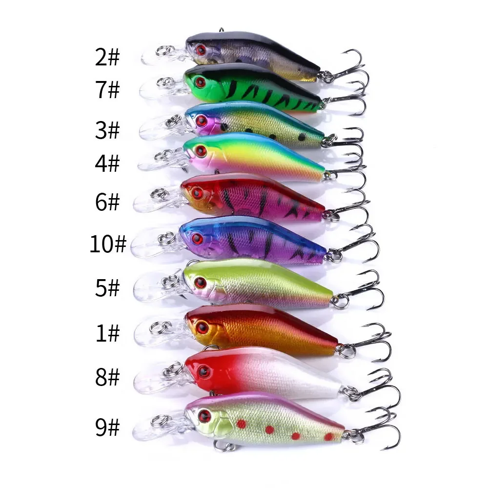 Fishing Lures Bionic Minnow Hard Bait Crankbait Jigging Floating Japanese Style Swimbait Bass Pike Trout Carp Top Water Lure