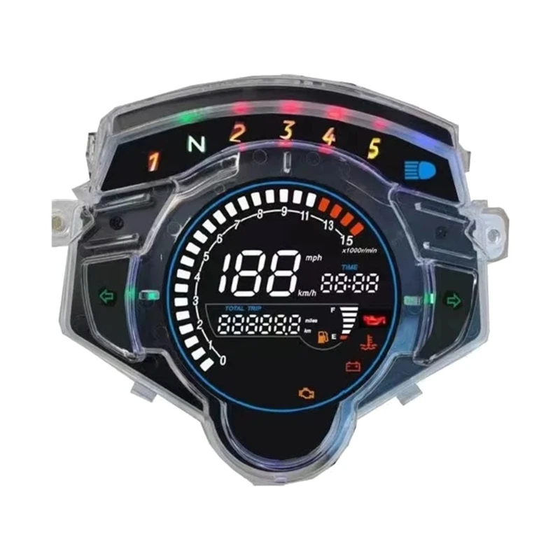 

Shockproof Advanced Motorbike Speedometer High Contrast Display Impact Resistant Waterproof Design For LC135 V5 4S/5S