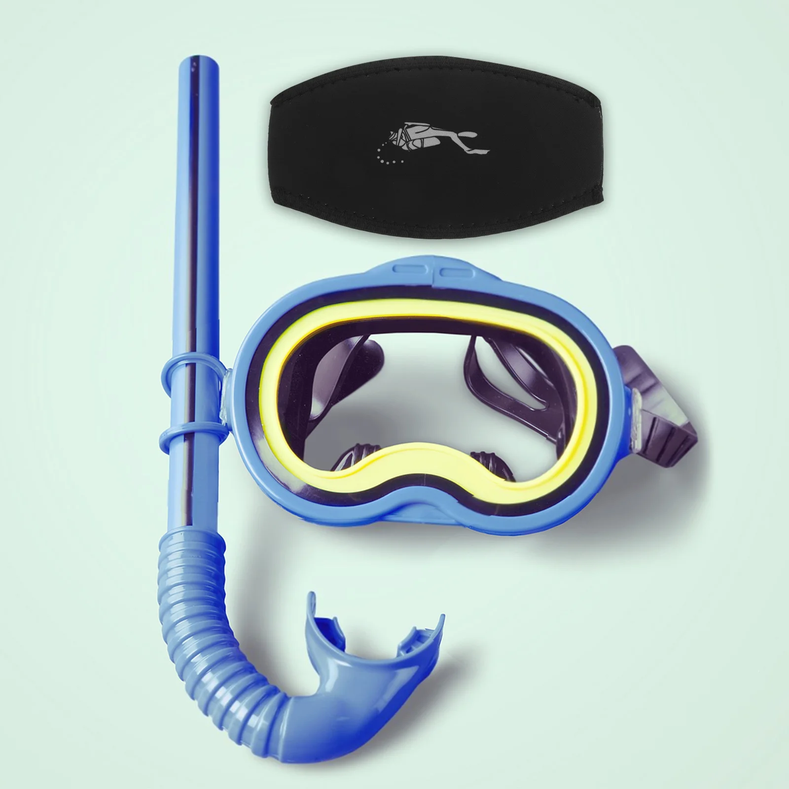 

Snorkel Mask Strap Cover Sbr Material Double Layer Snug Fit Easy Wear Removal Water Sports Accessory Diving Goggles Lanyard