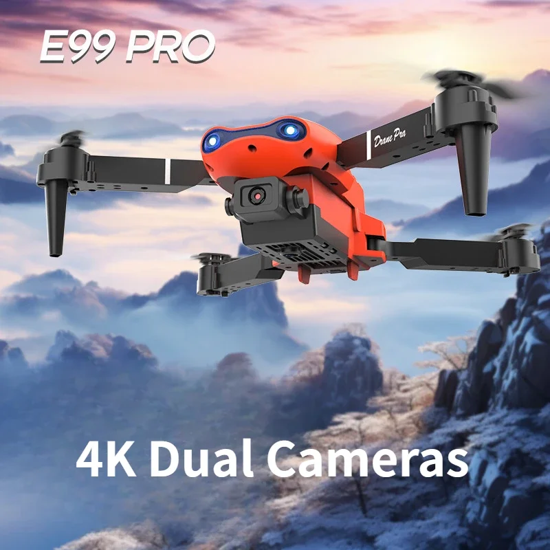 RC Quadcopter 4K Dual Camera Luchtdrone 3-zijdig Obstakel vermijden Op afstand bestuurbaar speelgoedvliegtuig Realtime beeldoverdracht