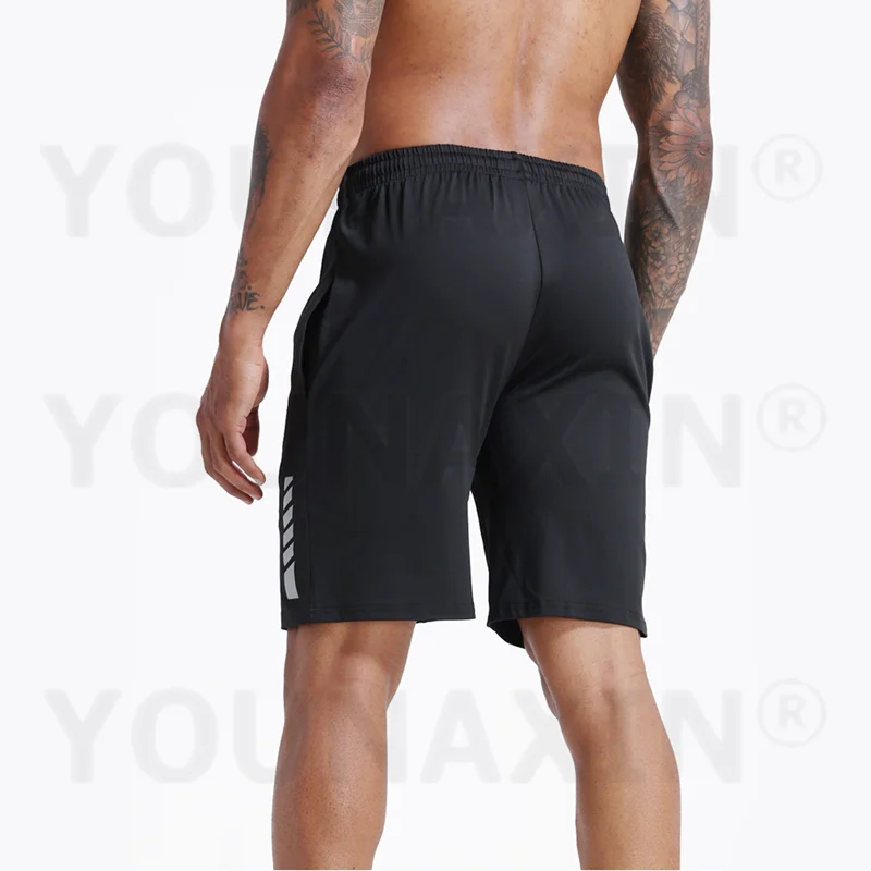 Men Loose Running Sports Shorts Fitness Shorts With Pocket Quick-drying Ice Silk Training Basketball Shorts S M L XL 2XL 3XL 4XL