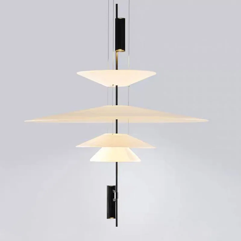 Designer Flamingo flying saucer restaurant chandelier simple light luxury creative bar table tea  decorative light