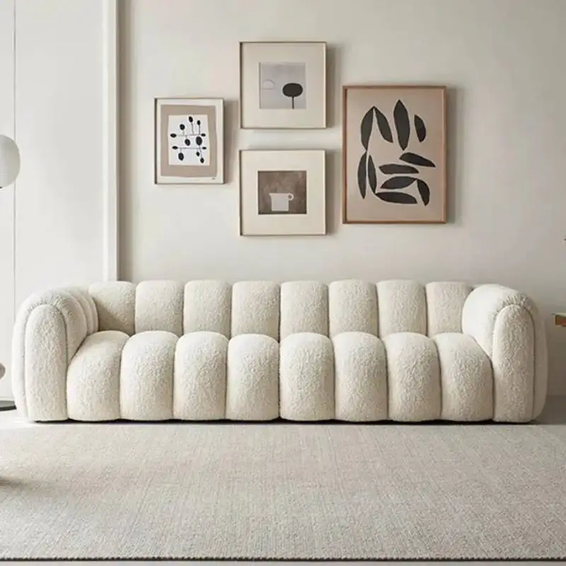 

Vintage Sofa Waterproof Italian Style Upholstery Fabric Scratch Protector Modern Corner Sofas Lazy Sofs Cama Home Furniture