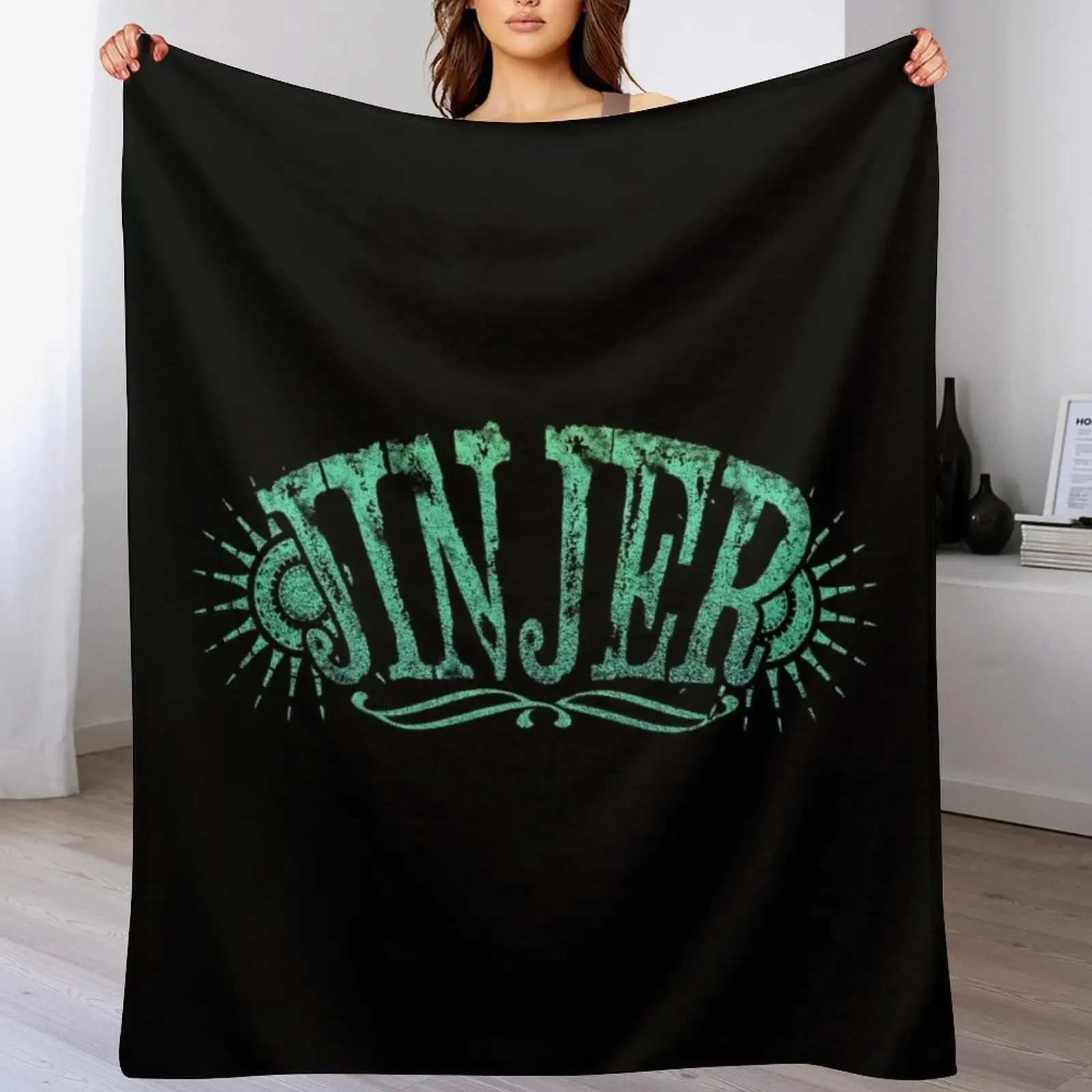 Jinjer band Logo Design Throw Blanket Soft Plaid Cute Plaid Blankets