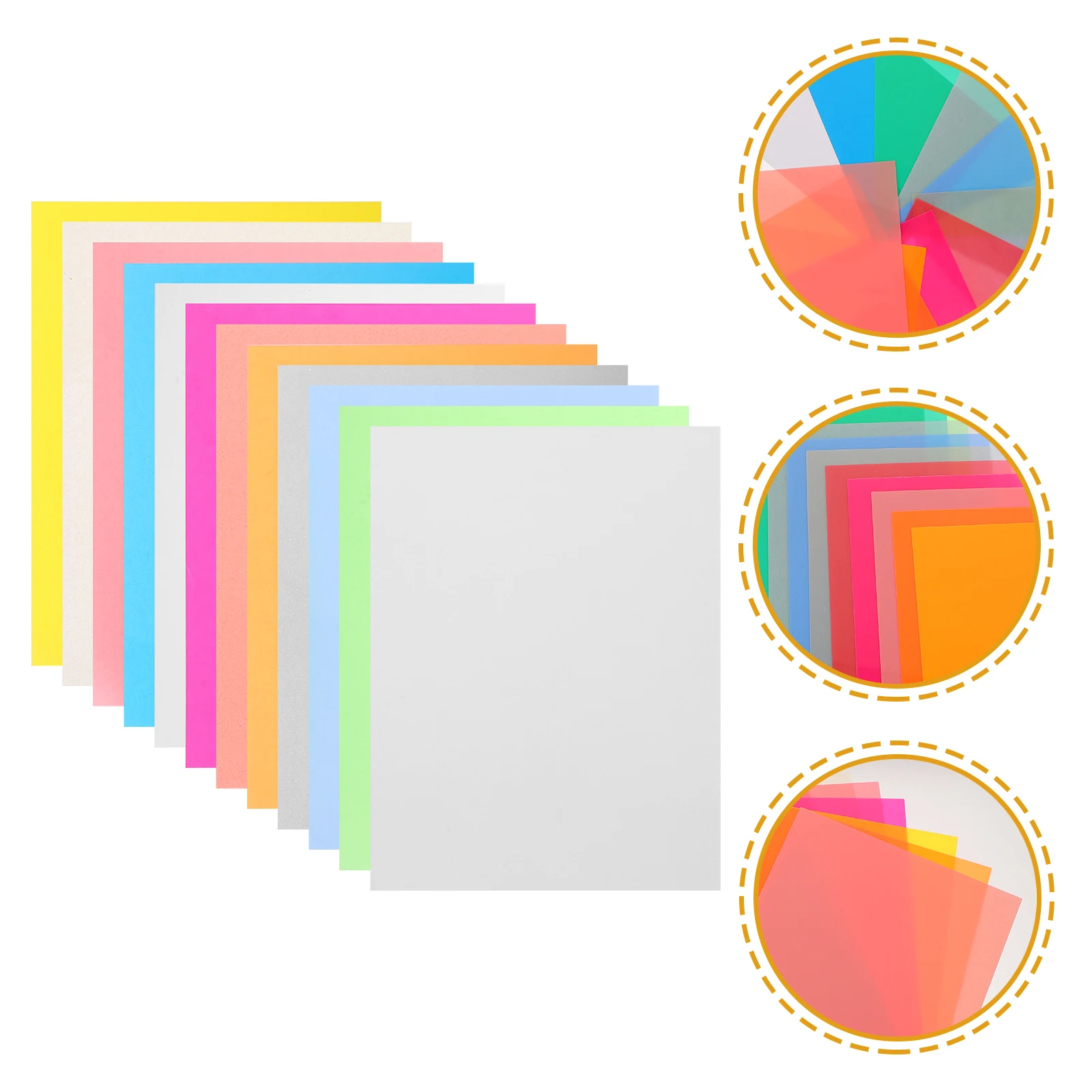 

12 Pcs Shrink Art Paper Diy Material Cuttable Heat Materials Other Supplies Plastic Printable Bops Kit