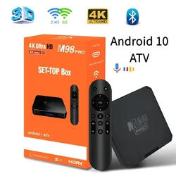 M98 Pro ATV Smart TV Box Android 10.0 WiFi 6 H313 2GB 64GB GB Ultra HD BT 4K 3D multimedia player TV Box