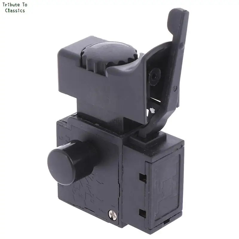 Hand Drill Speed Regulating Forward and Reverse Switches FA2-6/1BEK SPST Lock on Power Tool Trigger Button Switch