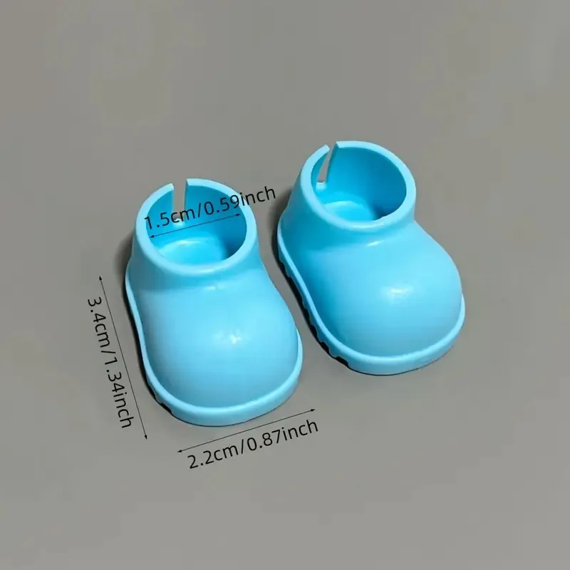 8 pairs of Labubu multi-color baby shoe accessories, suitable for 17cm dolls, can be paired with different clothing (shoes only)