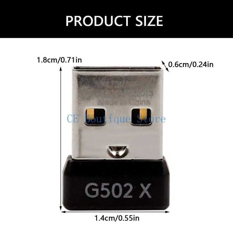 ดีไซน์อะแดปเตอร์ USB ขนาดกะทัดรัดสำหรับ G502 X / G502 X Lightspeed Wireless Mouse Receiver ให้ประสิทธิภาพที่เชื่อถือได้