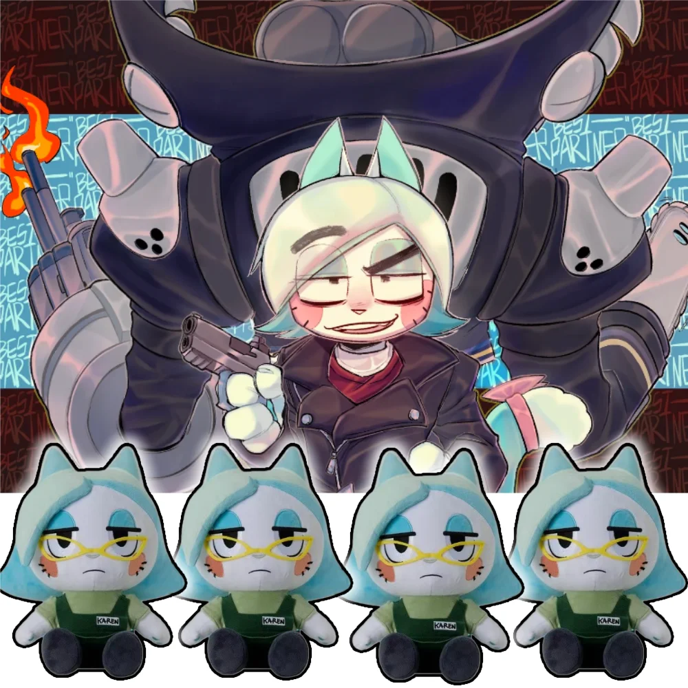 

SMG4 ТВ-презентатор Мистер Пазлы, плюшевые игрушки, милая кукла Карен, кошка, подушка, украшение для дивана, игрушка, детский вентилятор, подарок на день рождения