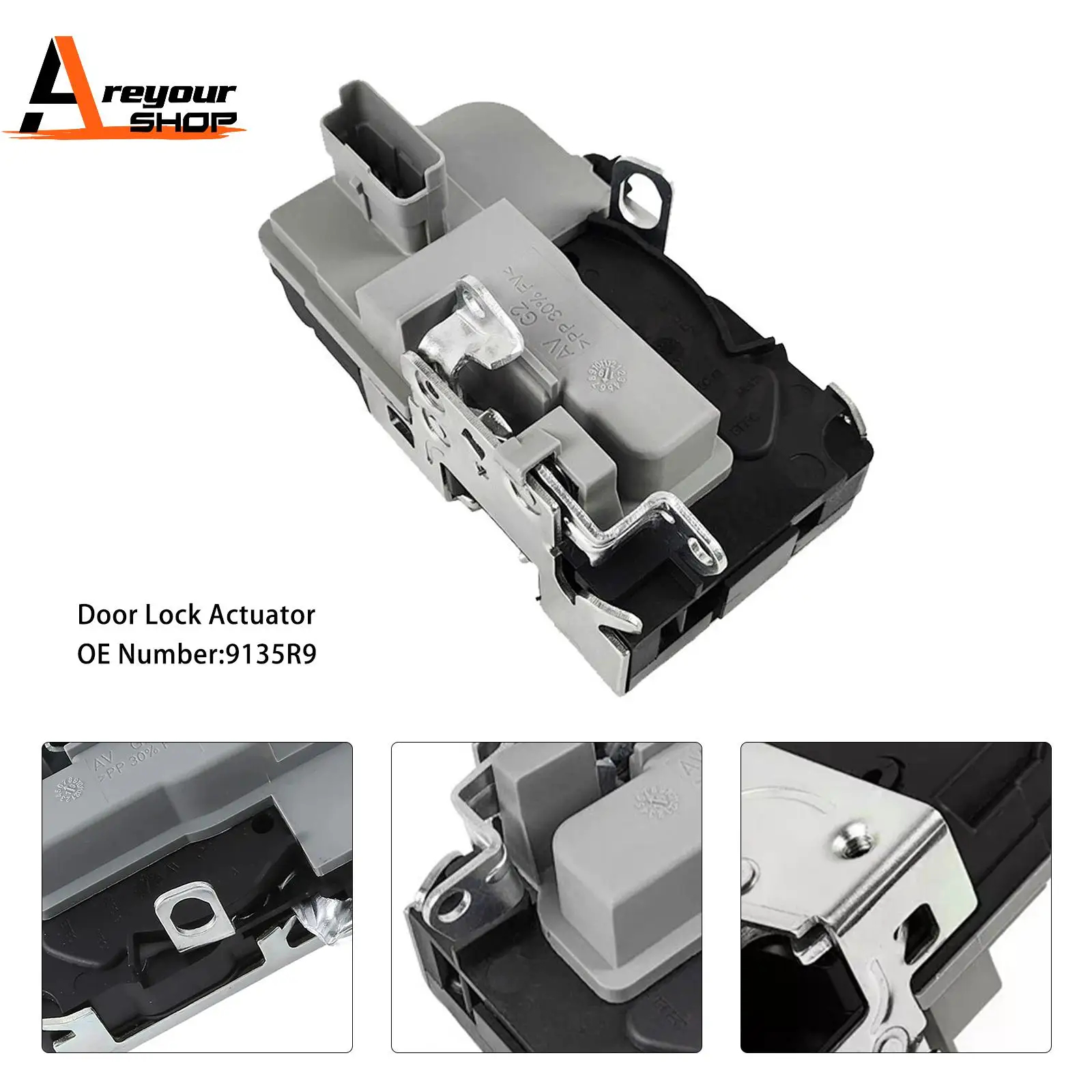 

Привод замка передней левой двери со стороны водителя 9135R9 для Peugeot 206 1998-2012 гг.