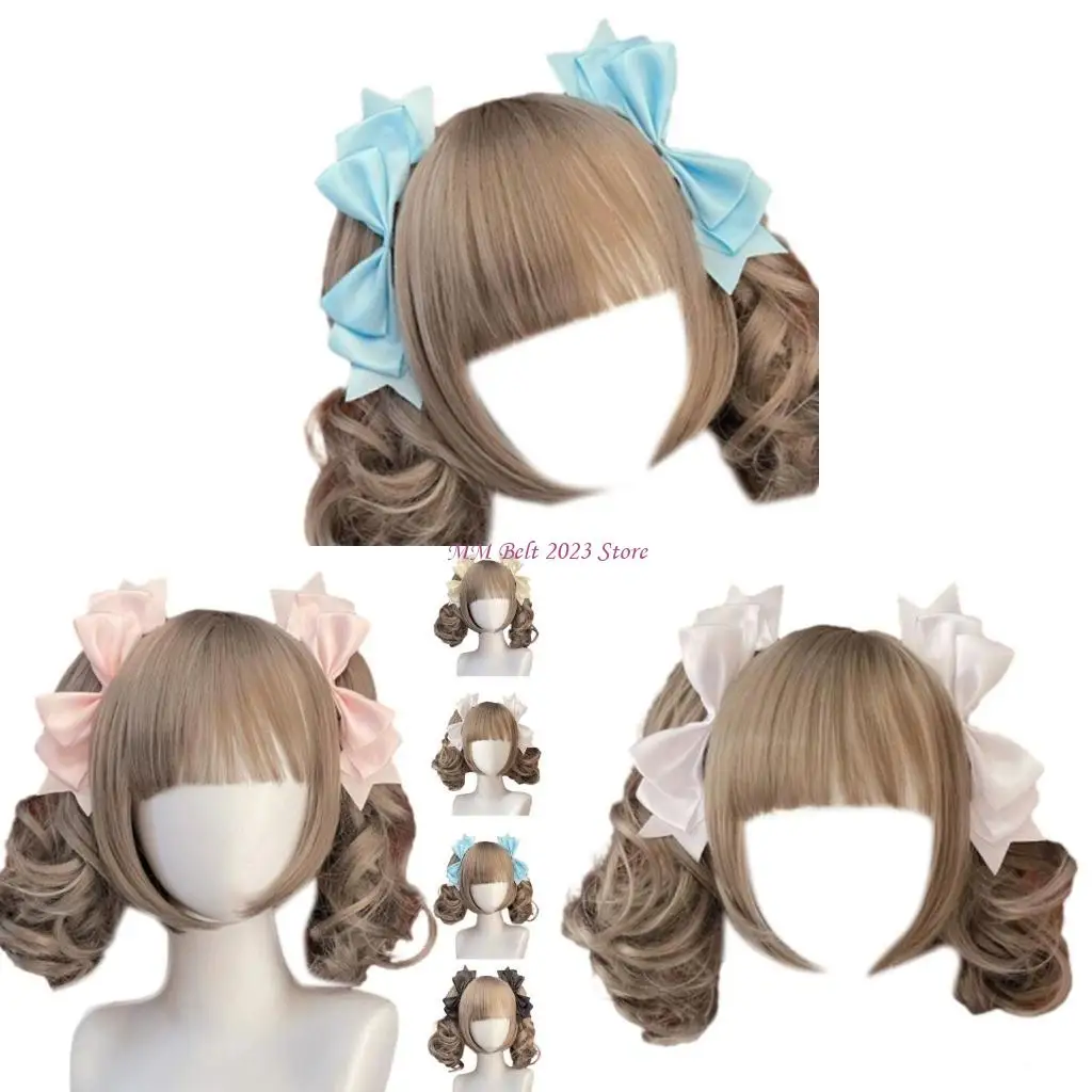 

Заколка для волос 49ME с 3D-лентой и бантом для косплея горничной идеально подходит для выражения вашего очарования