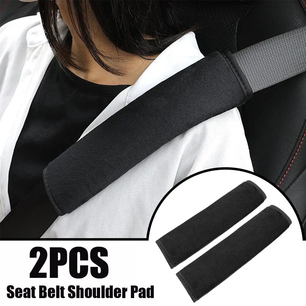 

2PCS Car Seat Belt Shoulder Pads Soft Breathable Seatbelt Friendly Auto Covers Strong Adhesive Accessories Interior With Sk P3W7