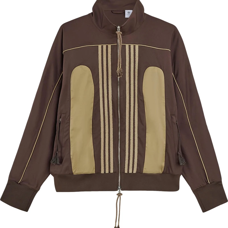 Jaqueta esportiva masculina Adidas Originals com zíper e gola alta JN0740