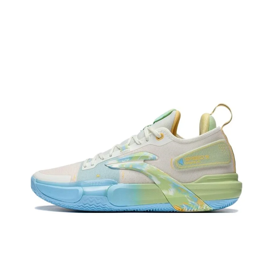 Li Ning Flash Strike 9 Premium Basketball Shoes Men's Low Top White/Blue ABAS071-5