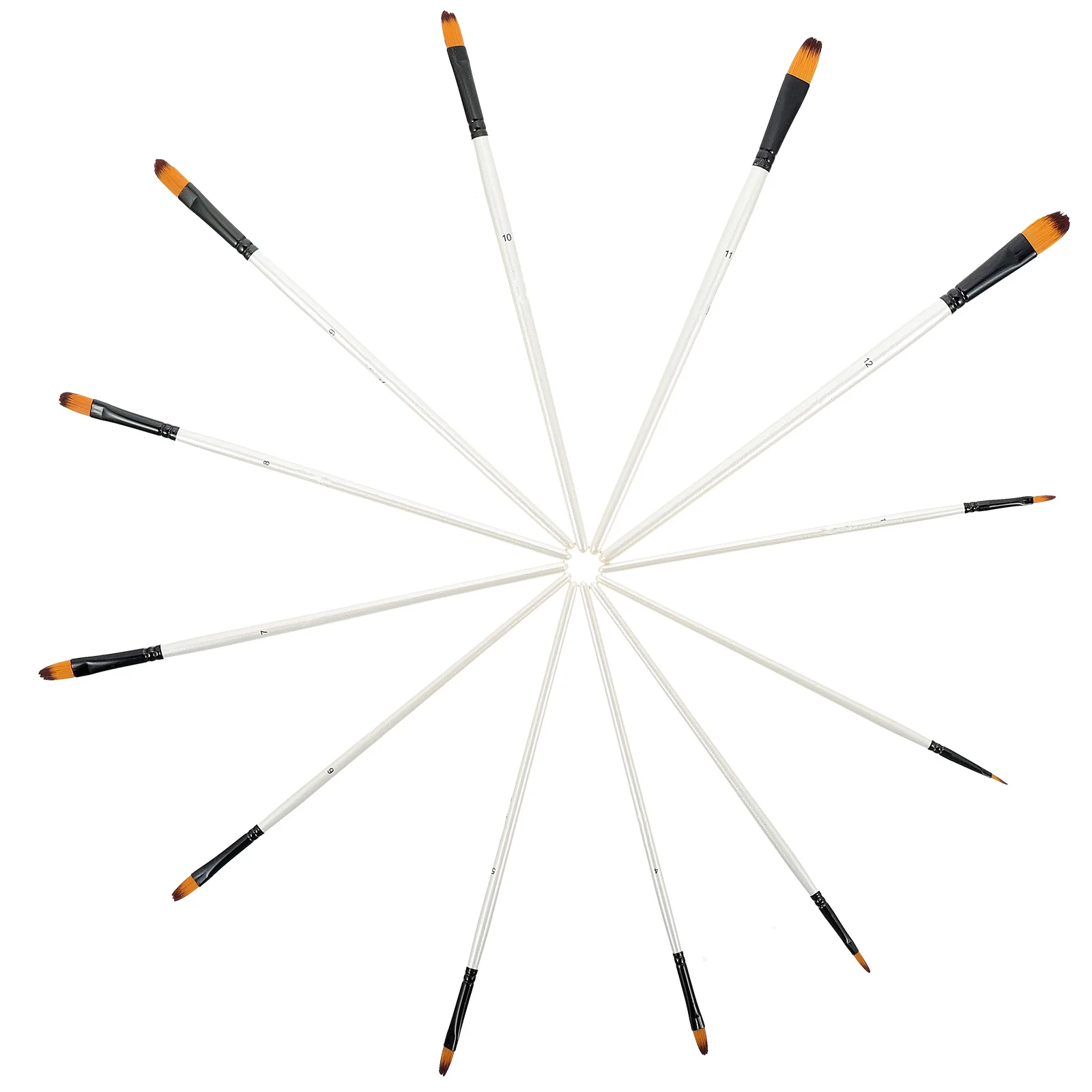 

12Pcs Professional Watercolor Brushes Multi-Function Painting Brush Set for Acrylic Gouache Oil Painting School Art Supplies