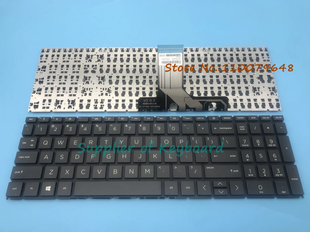 Imagem -03 - Teclado dos Eua para hp Pavilion Prata e Preto Novo 15-eh 15-eh0000 15-eh1000 15z-eh000 15-eh0000no 15-eh0050wm 15-eh0085nr 15-eh0085nr 15-eh0090wm