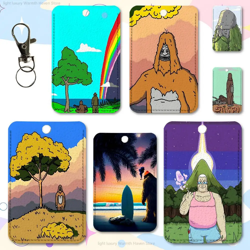 

T-The Big L-Lez Show Holder Keychain For Work Card Bank Business Holder Student Card Protective Case Bus Card