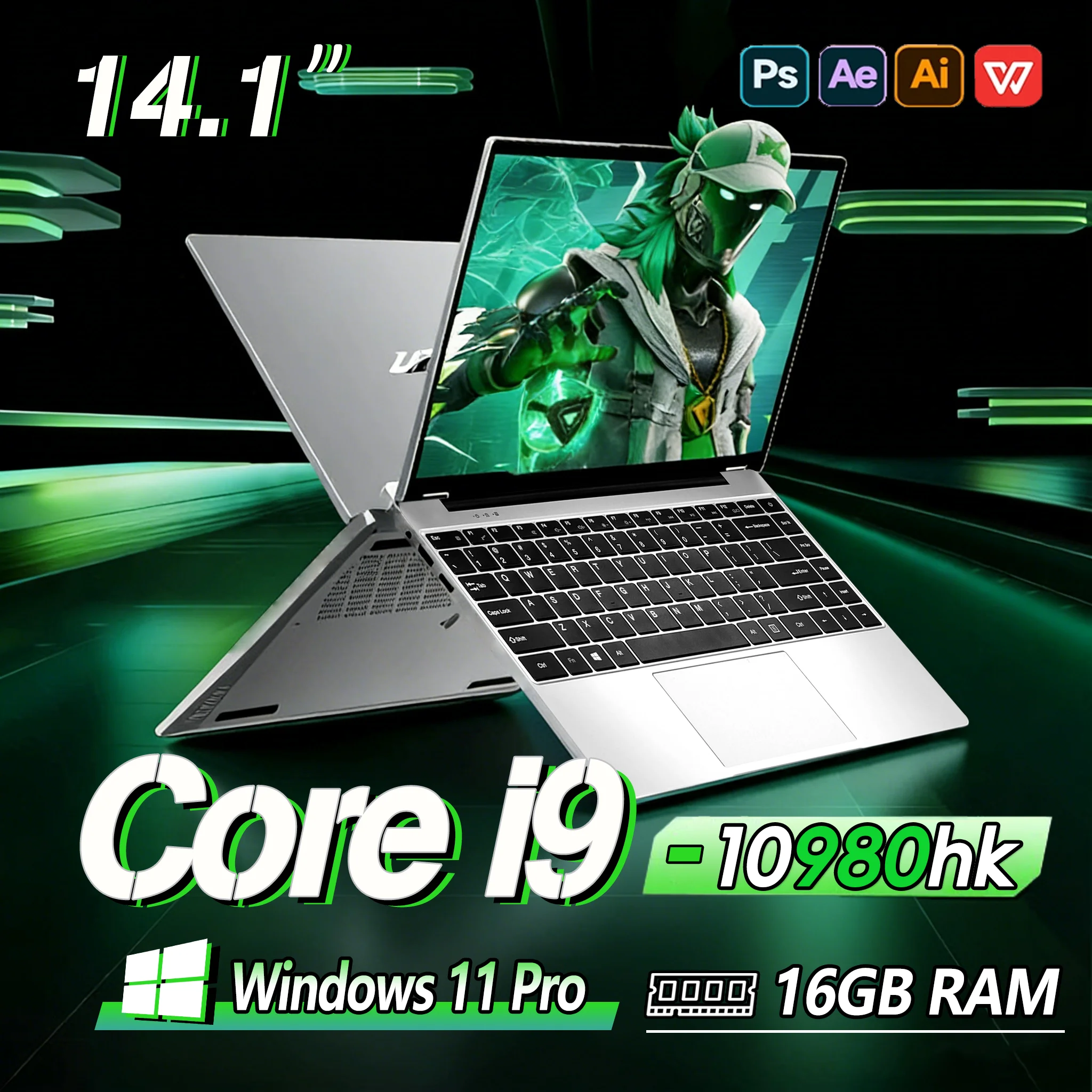 Gaming Laptop Windows 11 Pro  Intel core i9 10980hk 16GB RAM 1/2TB SSD 1920*1080 Notebook computer Office notebook laptop