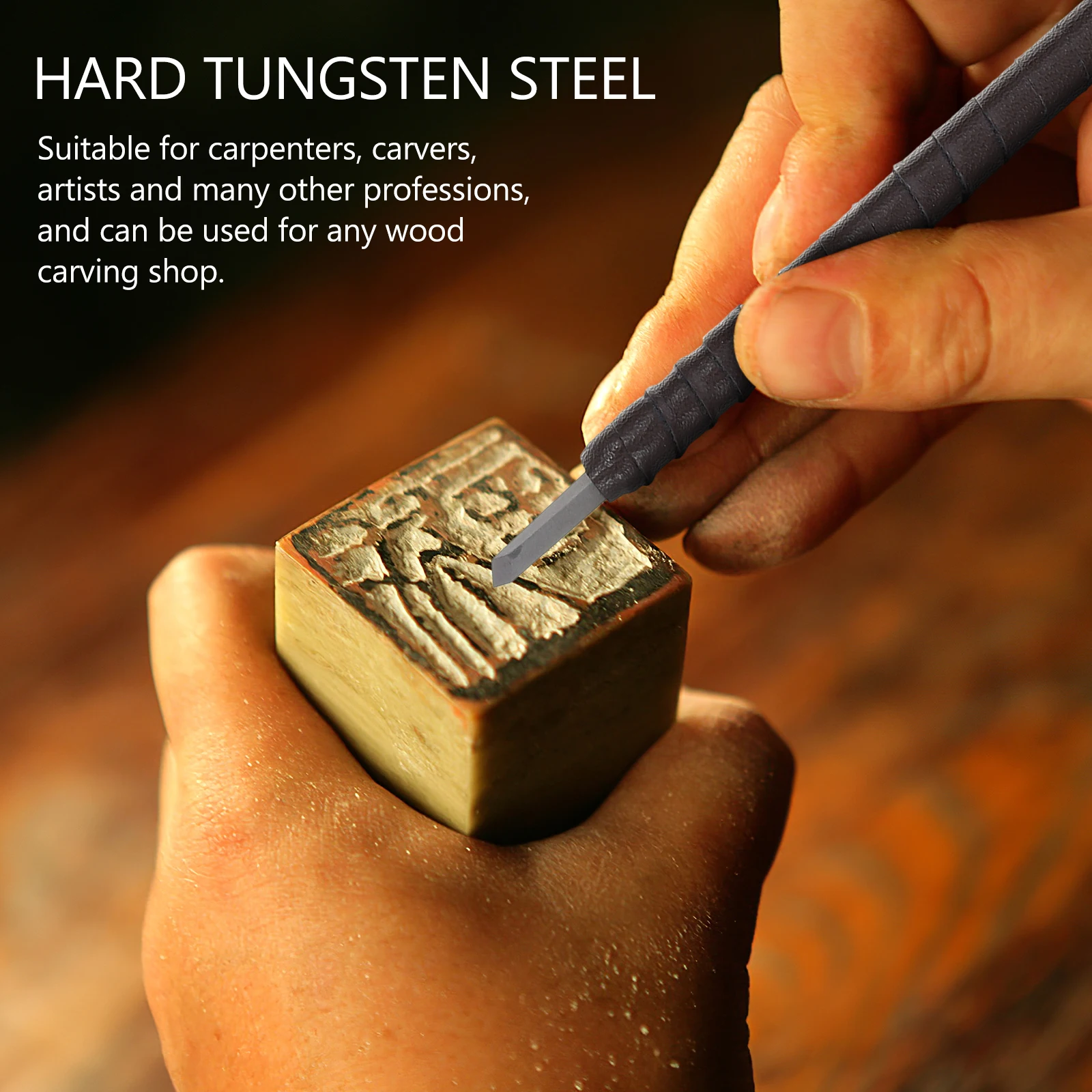 

12Pcs Wood Carving Tools Set Premium Durable Anti-Rust Portable Woodworking Kit for DIY Woodcarving Artists Carvers with Storage