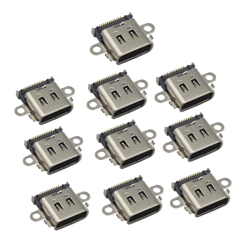 【5-1PCS】For NS Switch OLED Usb Charging Port Socket Lot For Switch Lite Console Power Connector Type-C Socket Port