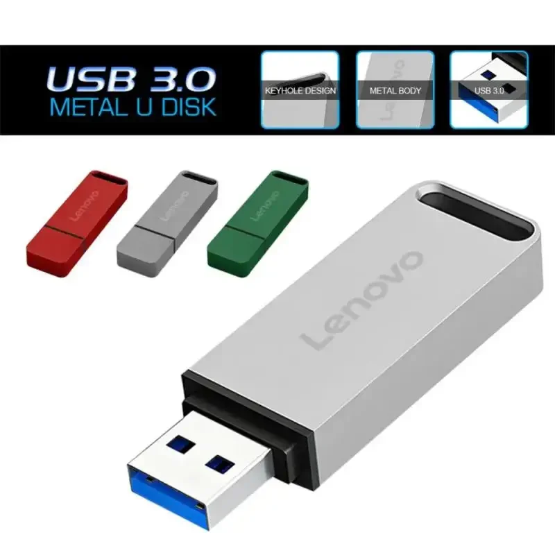 Lenovo USB 3.0 usb flash drives 64TB Pen Drive 32TB 8TB USB Flash Memory Stick holiday gift usb memory drive for PC/Laptop/Phone