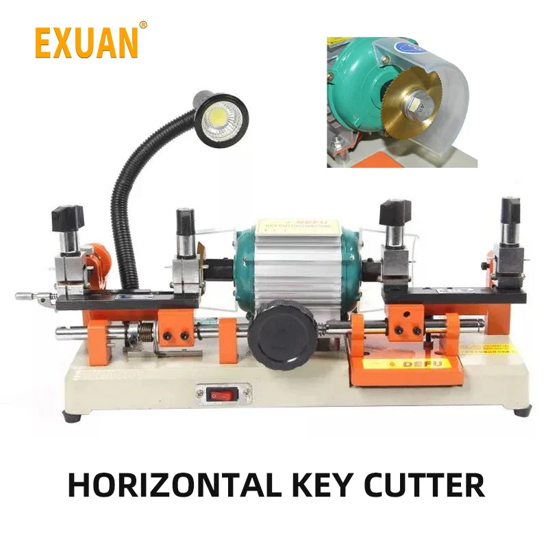 Exuan 238bs Horizontal Key Cutting Machine Key Alloy Machine Double Head Key Cut Locksmith Key Copy cutting Machine 110V/220V