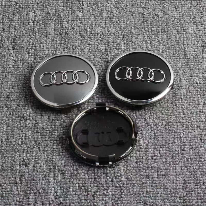 4Pcs 60/61/69mm Car Wheel Center Hub Caps Badge Rim Cover Decoration For Audi A1 A2 A3 A4 A5 A6 A7 A8 S3 S6 Q3 Q5 Q7 Accessories