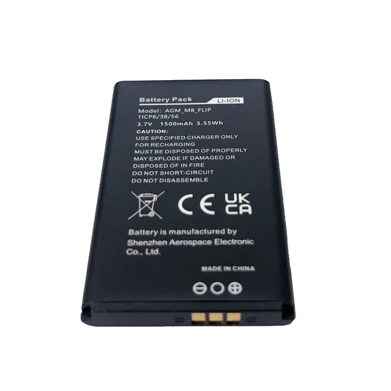 Mobile Phone Battery for AGM M8 Flip,1500mAh New Back up Batteries Replacement For AGM M8 FLIP Original CellPhone li-ion Battery