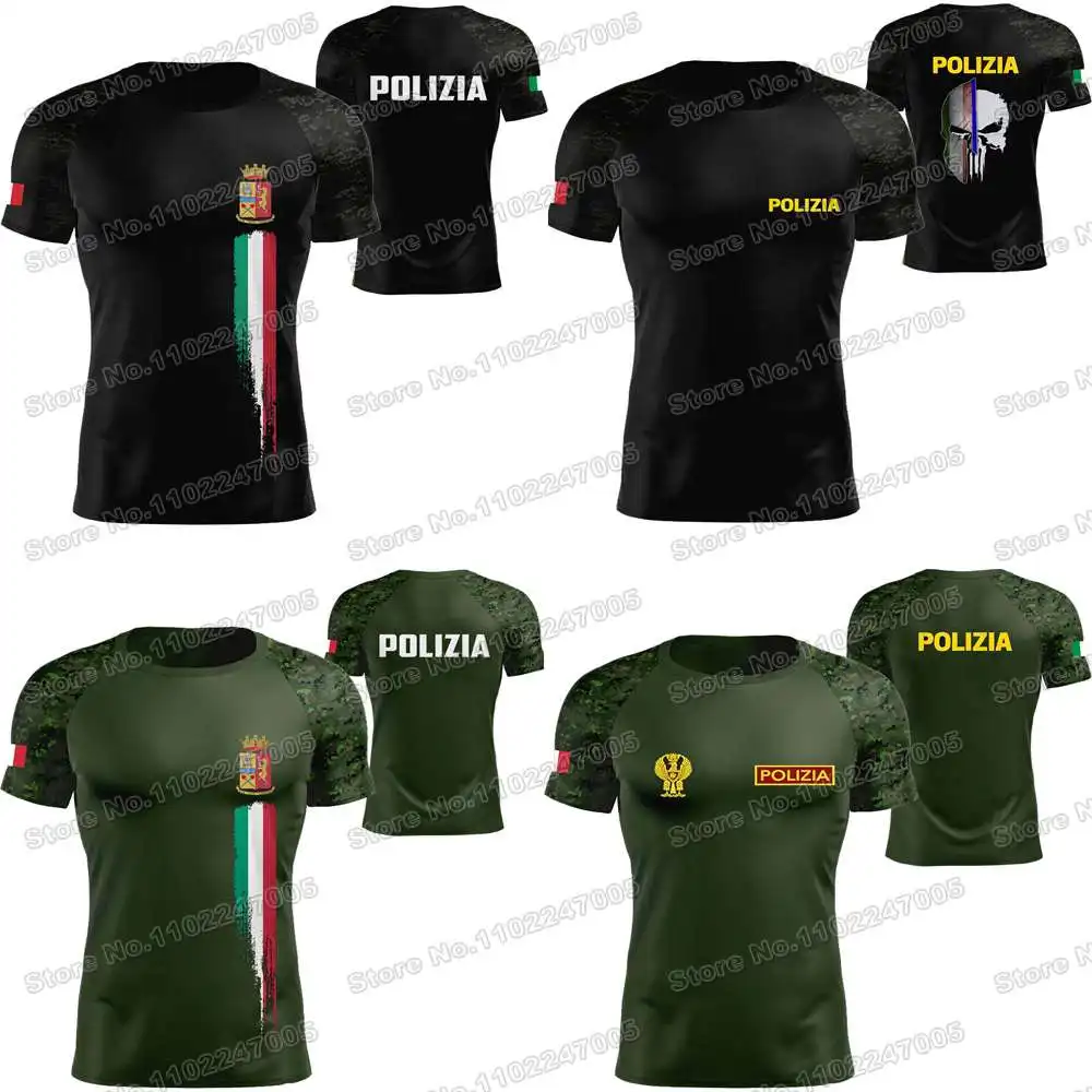 2024 New Italy T Shirt Men Outdoor Tech Shirt MTB Cycling Jersey Training Tops Fitness Running Clothing Hiking GYM Wear