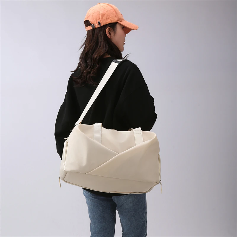 Freizeit-Reisetasche mit großem Fassungsvermögen, Handtasche für Kurzstrecken-Geschäftsreisen, leichte und einfache Gepäcktasche, Fitnesstasche