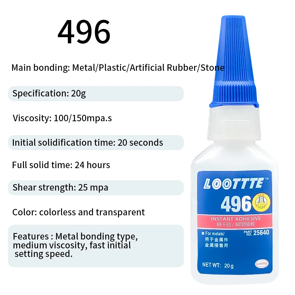 20 ml Sofortkleber, starker Kleber, universeller multifunktionaler, schnell trocknender Kleber für Harz, Keramik, Metall, Glas, Heim-Sofortkleber