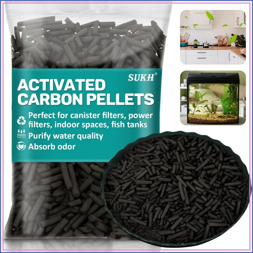Perlas de Carbón Activado 410g - Carbón para Acuarios y Estanques, Filtración y Eliminación de Olores