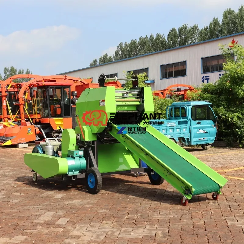 Diesel Silage Baler Machine Wholesale Round Baling Bale Silage Packing Equipment for Farm Forage Straw Agricultural Operations