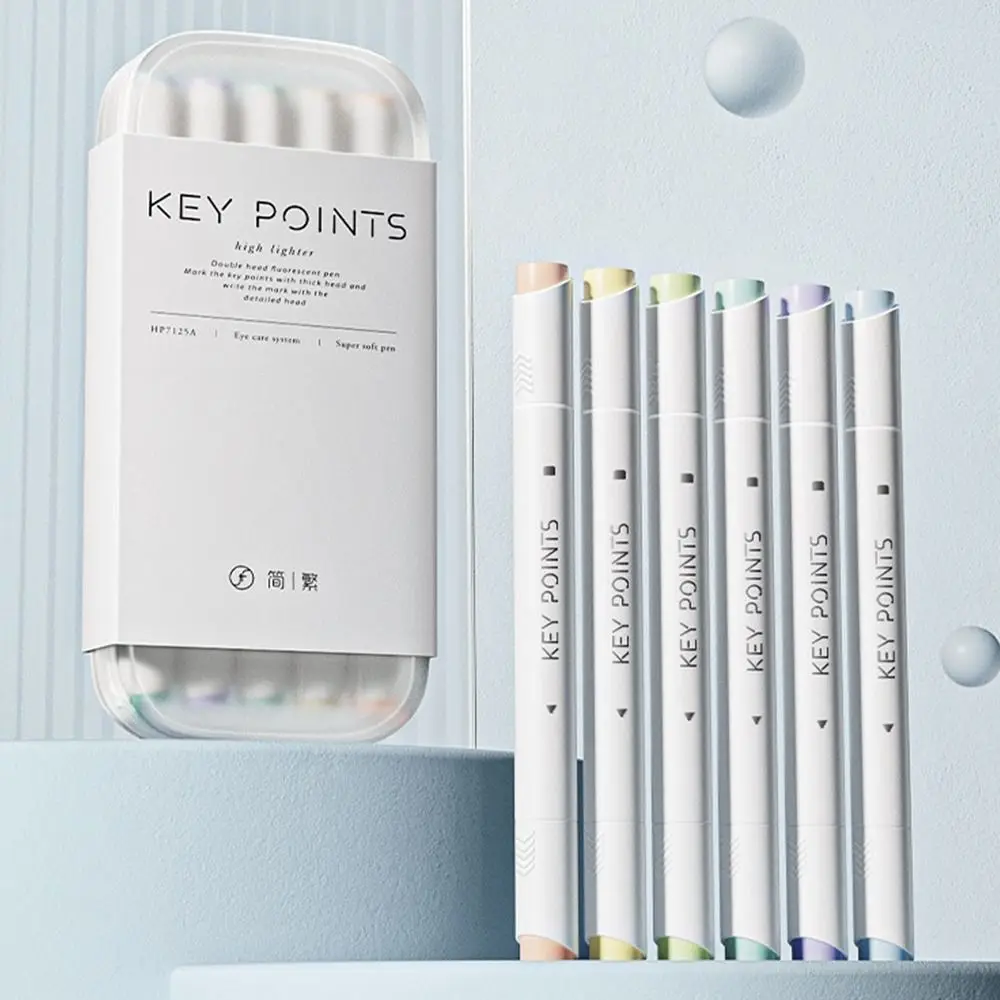Student Gift Learning Prize School Office Supplies Highlighter Fluorescent Pen Hand Account Pen Line Color Marker Pen